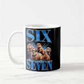 Six Seven 67 Meme Lustiges Capybara-Bootleg-Grafik Kaffeetasse (Links)