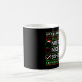 Six Seven 67 Meme Nice Naughty Christmas Pajamas M Kaffeetasse (VorderseiteRechts)