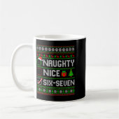 Six Seven 67 Meme Nice Naughty Christmas Pajamas M Kaffeetasse (Links)
