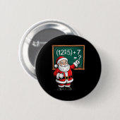 Six Seven 67 Meme Santa Math Teacher Christmas Men Button (Vorne & Hinten)