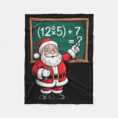 Six Seven 67 Meme Santa Math Teacher Christmas Men Fleecedecke (Vorderseite)