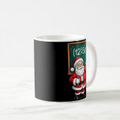 Six Seven 67 Meme Santa Math Teacher Christmas Men Kaffeetasse (VorderseiteRechts)