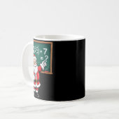 Six Seven 67 Meme Santa Math Teacher Christmas Men Kaffeetasse (Vorderseite Links)