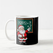 Six Seven 67 Meme Santa Math Teacher Christmas Men Kaffeetasse (Links)
