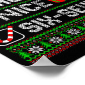 Six Seven 67 Meme Schöne Ungezogene Weihnachts-Pyj Poster (Ecke)