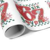 Six Seven 67 Meme Xmas Christmas Wrapping Paper Geschenkpapier (Rolleneckpunkt)