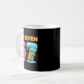 Six Seven 67 Number Meme Ice Cream Drip Gen Alpha  Kaffeetasse (Vorderseite Links)