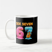Six Seven 67 Nummer Meme Eis Drip Gen Alpha Kaffeetasse (Links)