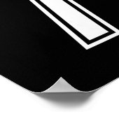 Six Seven 67 passende Nummer 7 Halloween Geburtsta Poster (Ecke)