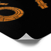 Six Seven 67 Train Tracks Trains Numbers 6 And 7 V Poster (Ecke)