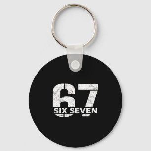 Six Seven 67 Zahl 67 Meme 6 7 Trendige Six Seven G Schlüsselanhänger