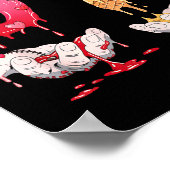 Six Seven 6 7 67 Funny Matching Valentines Day Cou Poster (Ecke)