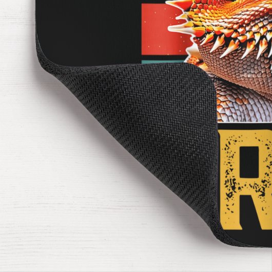 Six Seven 6 7 67 Meme Funny Bearded Dragon Design  Mousepad (Ecke)