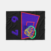 Six Seven 6 7 Basketball Meme Hoop Design Tank Top Fleecedecke (Vorderseite (Horizontal))