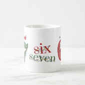 Six Seven 6 7 Bruh Christmas Holiday Kaffeetasse (Mittel)