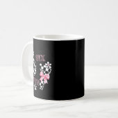Six Seven 6 7 Checkered Cute Coquette Bow Girly 67 Kaffeetasse (Vorderseite Links)