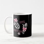Six Seven 6 7 Checkered Cute Coquette Bow Girly 67 Kaffeetasse (Links)