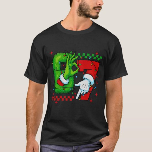 Six Seven 6 7 Christmas T-Shirt (Vorderseite)