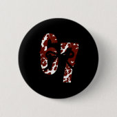 Six Seven 6 7 Funny Number Meme  Button (Vorderseite)