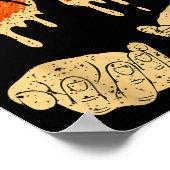 Six Seven 6 7 Gen Alpha Slang Basketball Ice Cream Poster (Ecke)