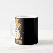 Six Seven 6 7 Gen Z Alpha Snowman Meme Slang Merry Kaffeetasse (Vorderseite Links)