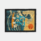 Six Seven 6-7 Japanese Great Wave Off Kanagawa 67  Fleecedecke (Vorderseite (Horizontal))