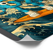 Six Seven 6-7 Japanese Great Wave Off Kanagawa 67  Poster (Ecke)