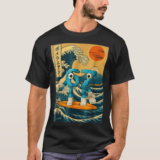 Six Seven 6-7 Japanese Great Wave Off Kanagawa 67  T-Shirt (Vorderseite)