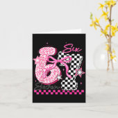 Six Seven 6 7 Leopard Checkered 67 Meme Teacher Wo Karte (Gelbe Blume)