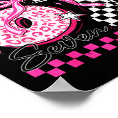 Six Seven 6 7 Leopard Checkered 67 Meme Teacher Wo Poster (Ecke)