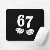 Six Seven 6 7 Lustig 67 Gen Alpha Slang 6-7 Meme S Mousepad (Mit Mouse)