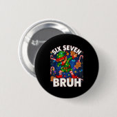Six Seven 6 7 Lustiger Bruh Weihnachten Dabbing El Button (Vorne & Hinten)