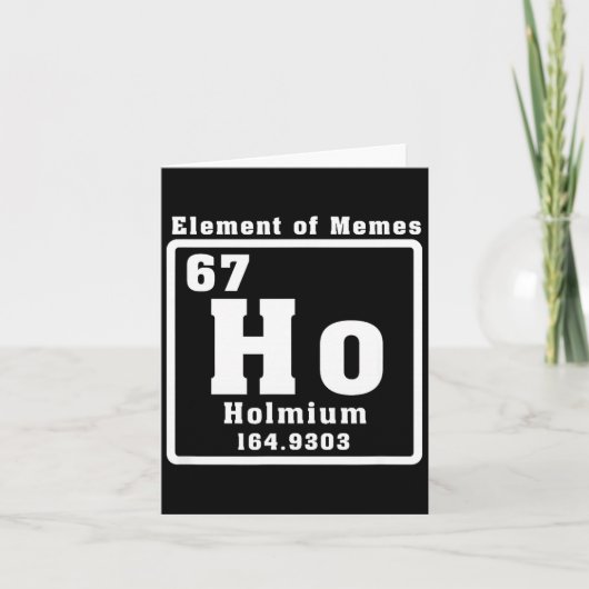 Six Seven 6 7 Lustiges Zahlen Meme  Karte (Vorderseite)