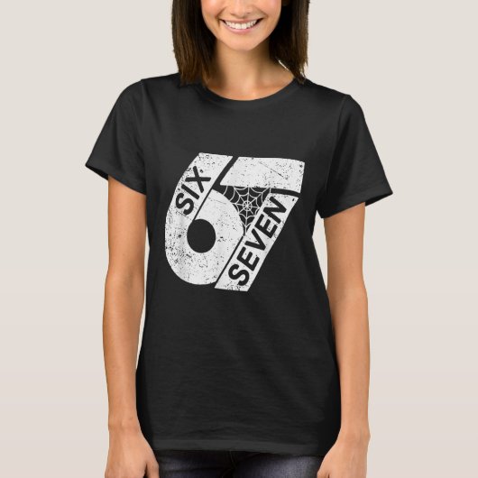 Six Seven 6 7 Meme 6 7 Halloween Costume  T-Shirt (Vorderseite)