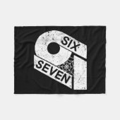 Six Seven 6 7 Meme 6 7 Halloween Kostüm Fleecedecke (Vorderseite (Horizontal))