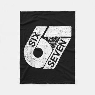 Six Seven 6 7 Meme 6 7 Halloween Kostüm Fleecedecke