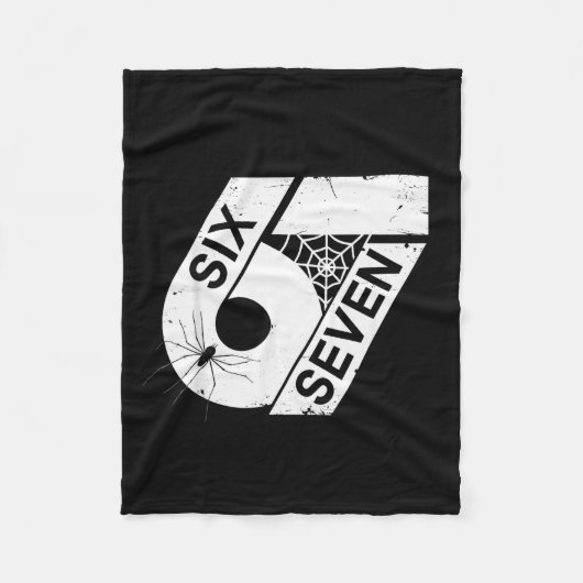 Six Seven 6 7 Meme 6 7 Halloween Kostüm Fleecedecke (Vorderseite)