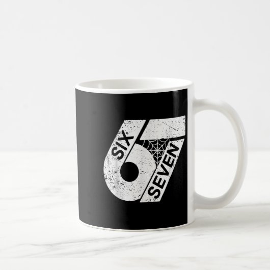 Six Seven 6 7 Meme 6 7 Halloween-Kostüm  Kaffeetasse (Rechts)