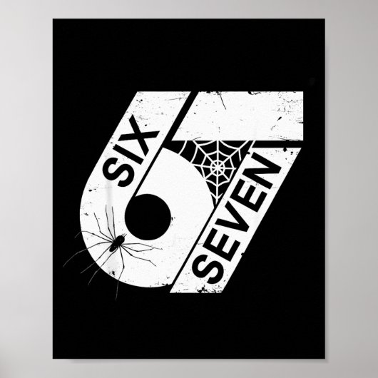 Six Seven 6 7 Meme 6 7 Halloween-Kostüm Poster (Vorne)