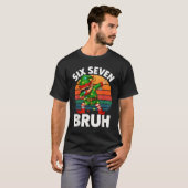 Six Seven 6 7 Meme Dabbing Elf Merry Christmas Bru T-Shirt (Vorne ganz)