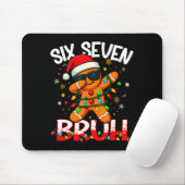 Six Seven 6 7 Meme Dabbing Gingerbread Man Christm Mousepad (Mit Mouse)