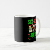 Six Seven 6 7 Meme Dabbing Santa Gingerbread Chris Kaffeetasse (VorderseiteRechts)