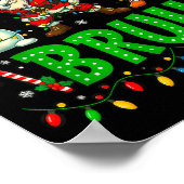 Six Seven 6 7 Meme Dabbing Santa Gingerbread Chris Poster (Ecke)