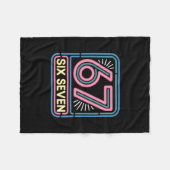 Six Seven 6 7 Meme Funny  Fleecedecke (Vorderseite (Horizontal))