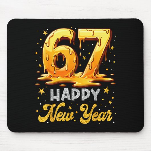 Six Seven 6 7 Meme Funny Happy New Year 67 Men Wom Mousepad (Vorne)