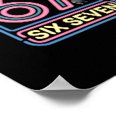 Six Seven 6 7 Meme Funny  Poster (Ecke)