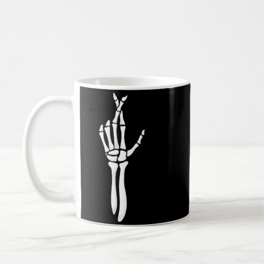 Six Seven 6 7 Meme Funny Skeleton Hands Sign Let's Kaffeetasse (Links)