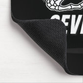 Six Seven 6 7 Meme Funny Skeleton Hands Sign Let's Mousepad (Ecke)