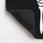 Six Seven 6 7 Meme Funny Skeleton Hands Sign Let's Mousepad (Ecke)