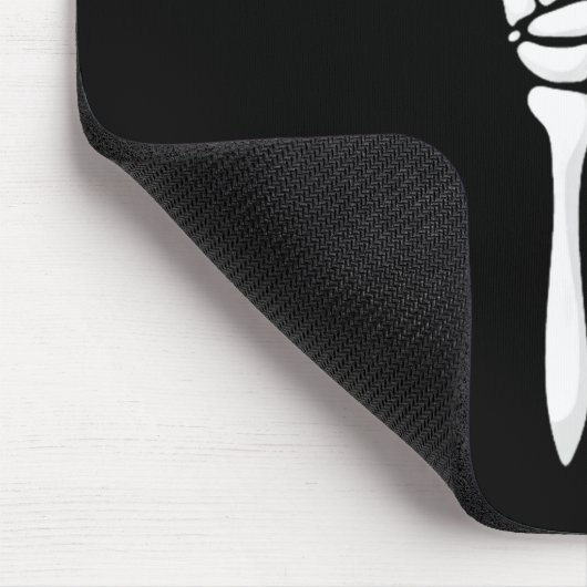 Six Seven 6 7 Meme Funny Skeleton Hands Sign Let's Mousepad (Ecke)